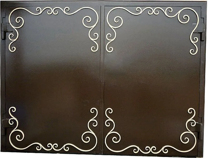 Распашные ворота Commander-14 (Нитроэмаль) - внешняя сторона